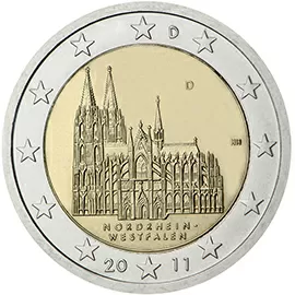 Germany 2 euro (2011) - Federal state of Nordrhein-Westfalen - Cologne Cathedral